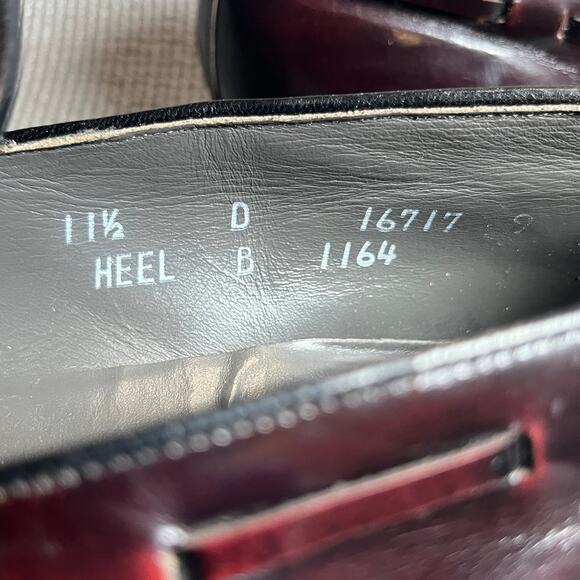 Nettleton Loafers Mens 11.5 Burgundy Red‎ Leather Tassel Slip On Casual Business main image 8